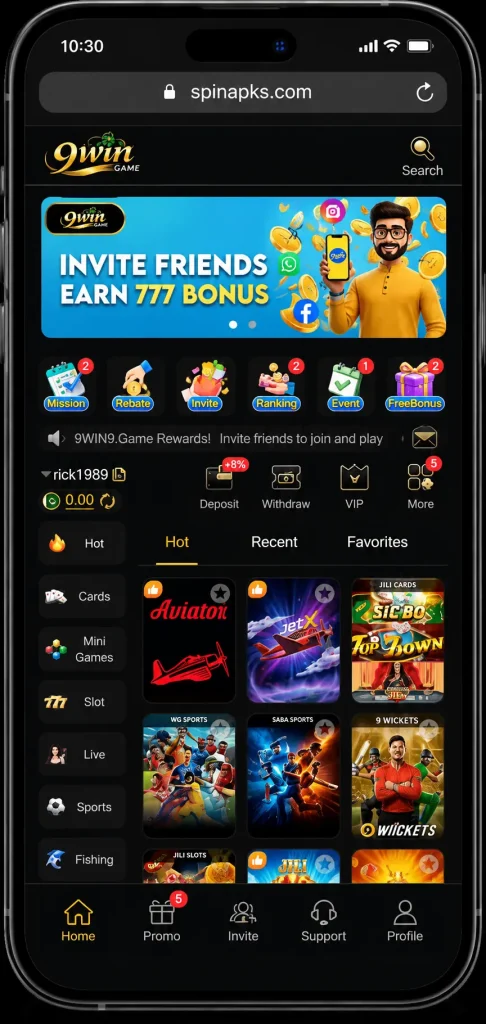 9win Game Home Page