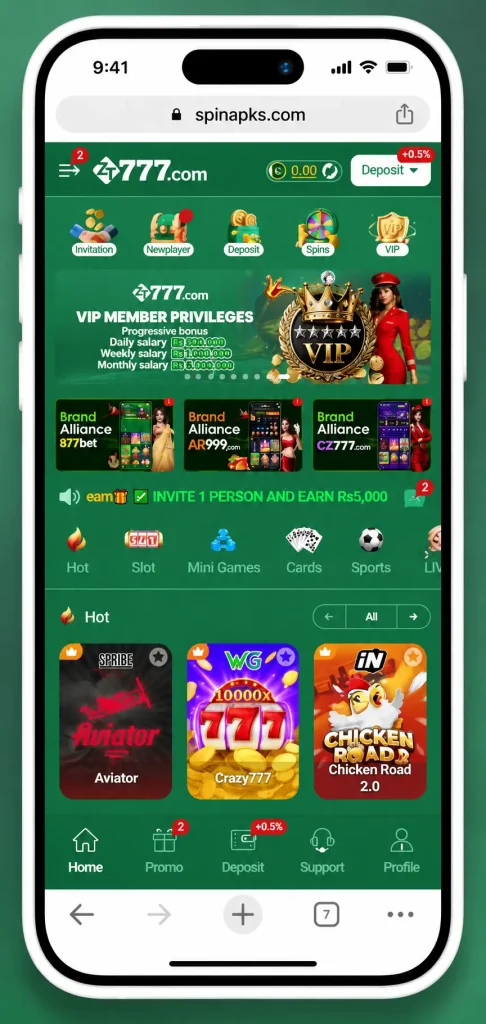 ZT777 Game Home Page