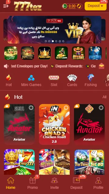 777TEZ Game Home Page